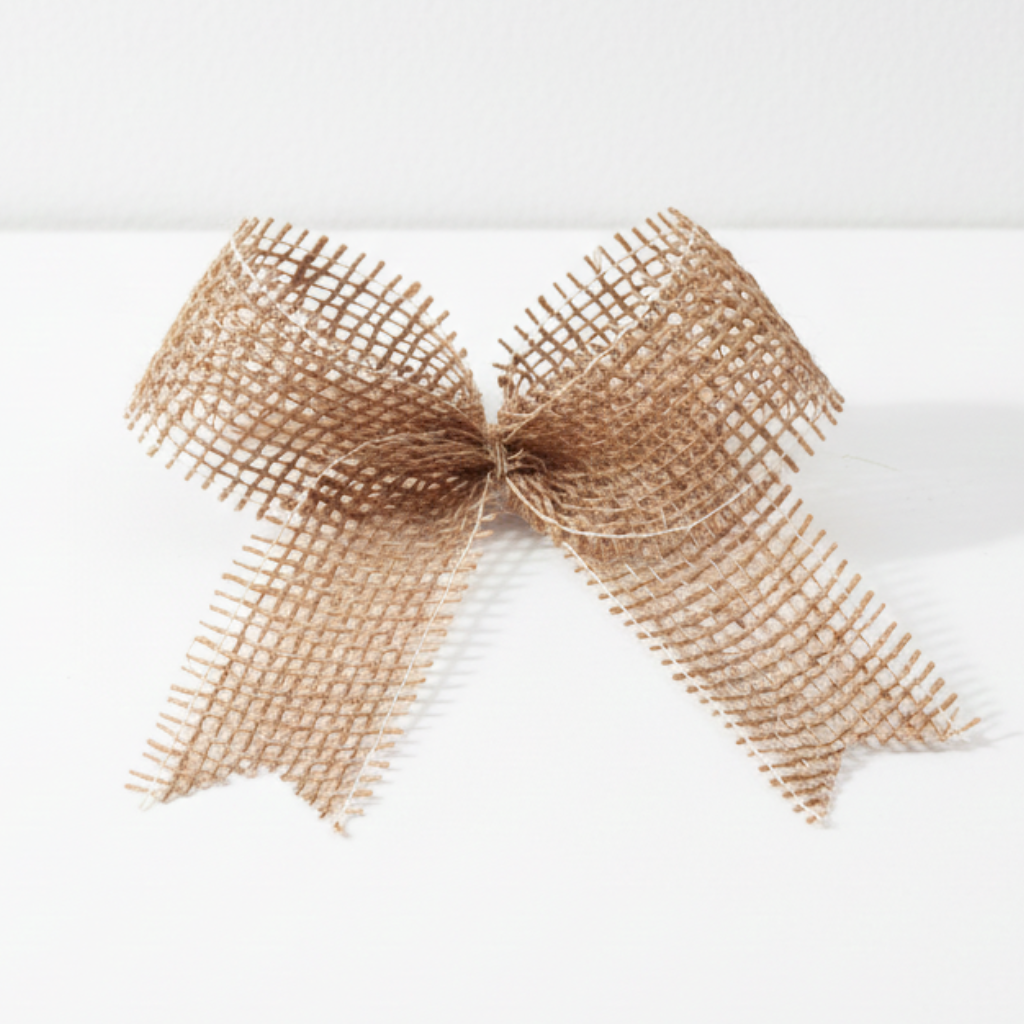 Stuha juta přírodní 4 cm – rustikální dekorace